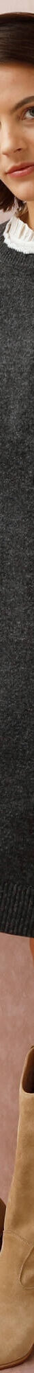 Robe pull sans manches, finitions contrastantes (anthracite chiné) Robe pull sans manches, finitions contrastantes (anthracite chiné)